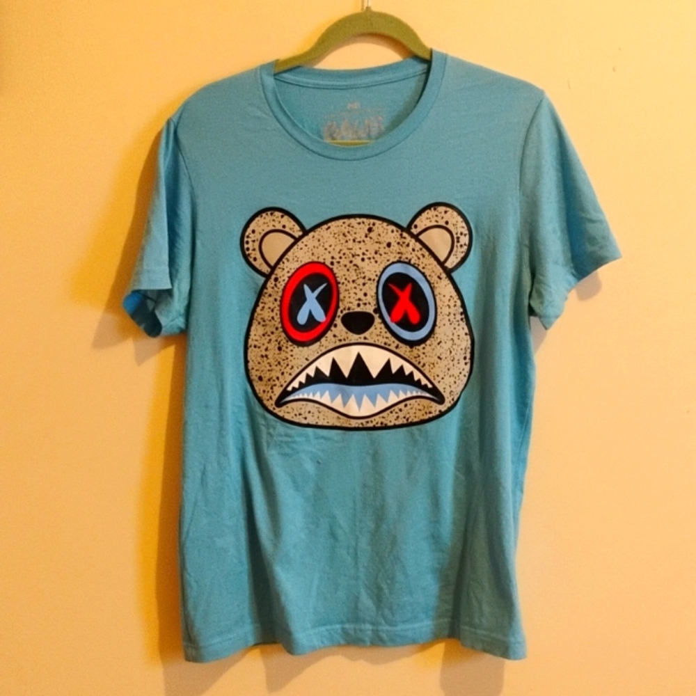 BAWS blue Graphic T-Shirt  SIZE M